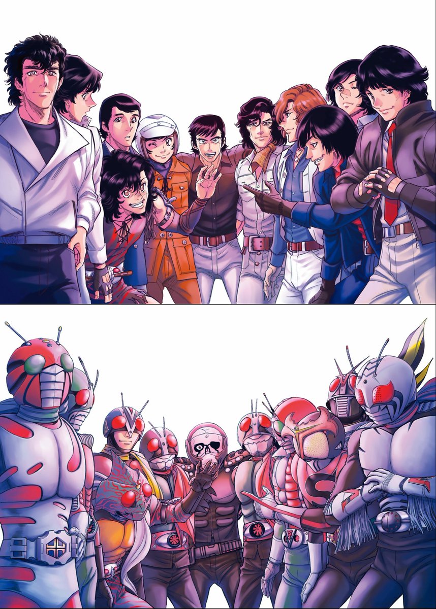 Dude, looking at the final Shin Kamen Rider SPIRITS chapter still feels... Unreal

This manga should not lasts as long as it did, given Showa Riders didn't get quite as big of a push as Heisei

But it did. For 25 years

Back when there's only Kuuga and Agito as "the modern ones"