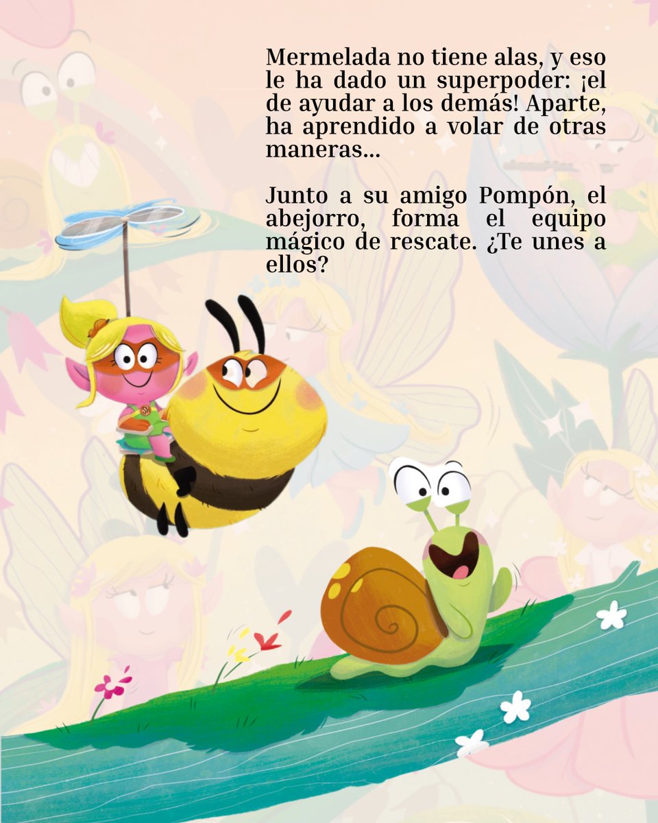 ✨ Superhada y Pompón es mucho más que un cuento para dormir: es una historia tierna y poderosa sobre crecer feliz siendo diferente.
🌟 Hadas sin alas, un abejorro entrañable y una gran lección sobre inclusión, amistad y superpoderes del corazón.

acortar.link/NLSZcg