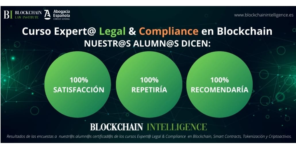 Blockchain Intelligence (BI) (@bintelligence_) on Twitter photo Tras 39 ediciones de cursos de #blockchain mantenemos el resultado record. Qué valoran los alumnos:
* Diseño del programa
* La calidad de los docentes
* El enfoque práctico
* Actualización continua
La 40 edición comienza el 29 de septiembre: blockchainintelligence.es
<a href="/Abogacia_es/">Abogacía Española</a> Tras 39 ediciones de cursos de #blockchain mantenemos el resultado record. Qué valoran los alumnos:
* Diseño del programa
* La calidad de los docentes
* El enfoque práctico
* Actualización continua
La 40 edición comienza el 29 de septiembre: blockchainintelligence.es
<a href="/Abogacia_es/">Abogacía Española</a>