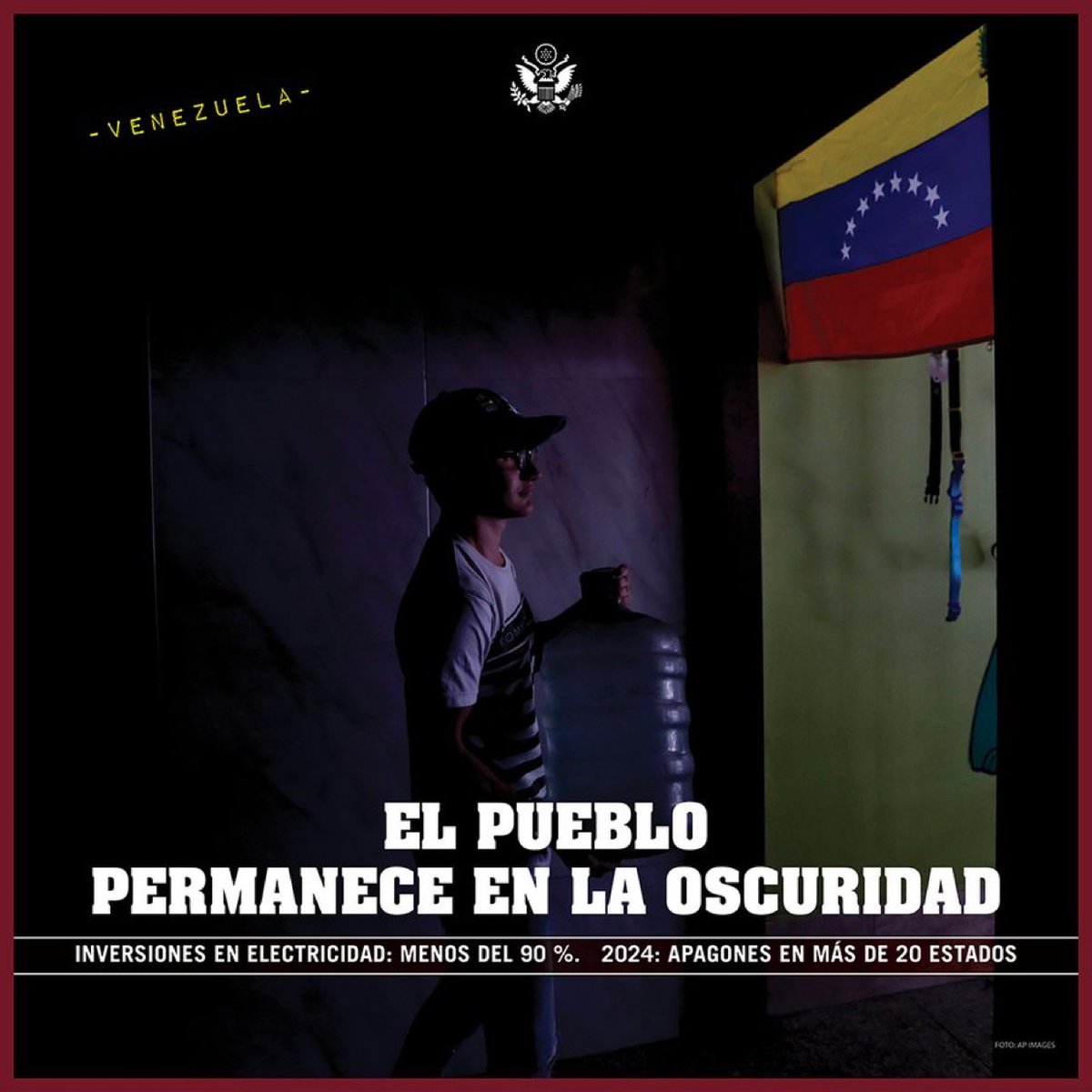 Millones de venezolanos sufren apagones mientras el régimen culpa a países extranjeros de su propia incompetencia. La verdad es clara: la corrupción del régimen ha destruido la red eléctrica de Venezuela.