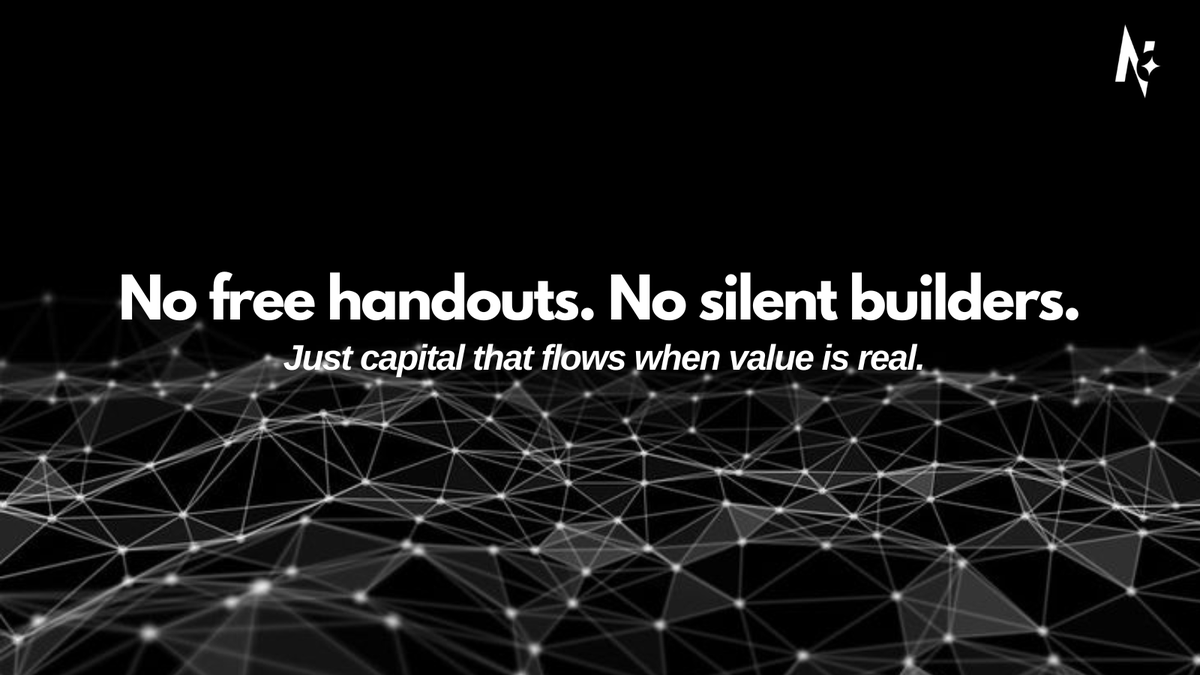 nortiyus's tweet photo. Nortiyus doesn’t fund ideas.

We fund execution.
Milestone-based funding.
AI + human validation.
Onchain transparency.

No handouts. No invisible builders.
Just capital that moves when value is proven.

This is how Web3 should operate.
#Nortiyus https://t.co/GhEoDkBcBs