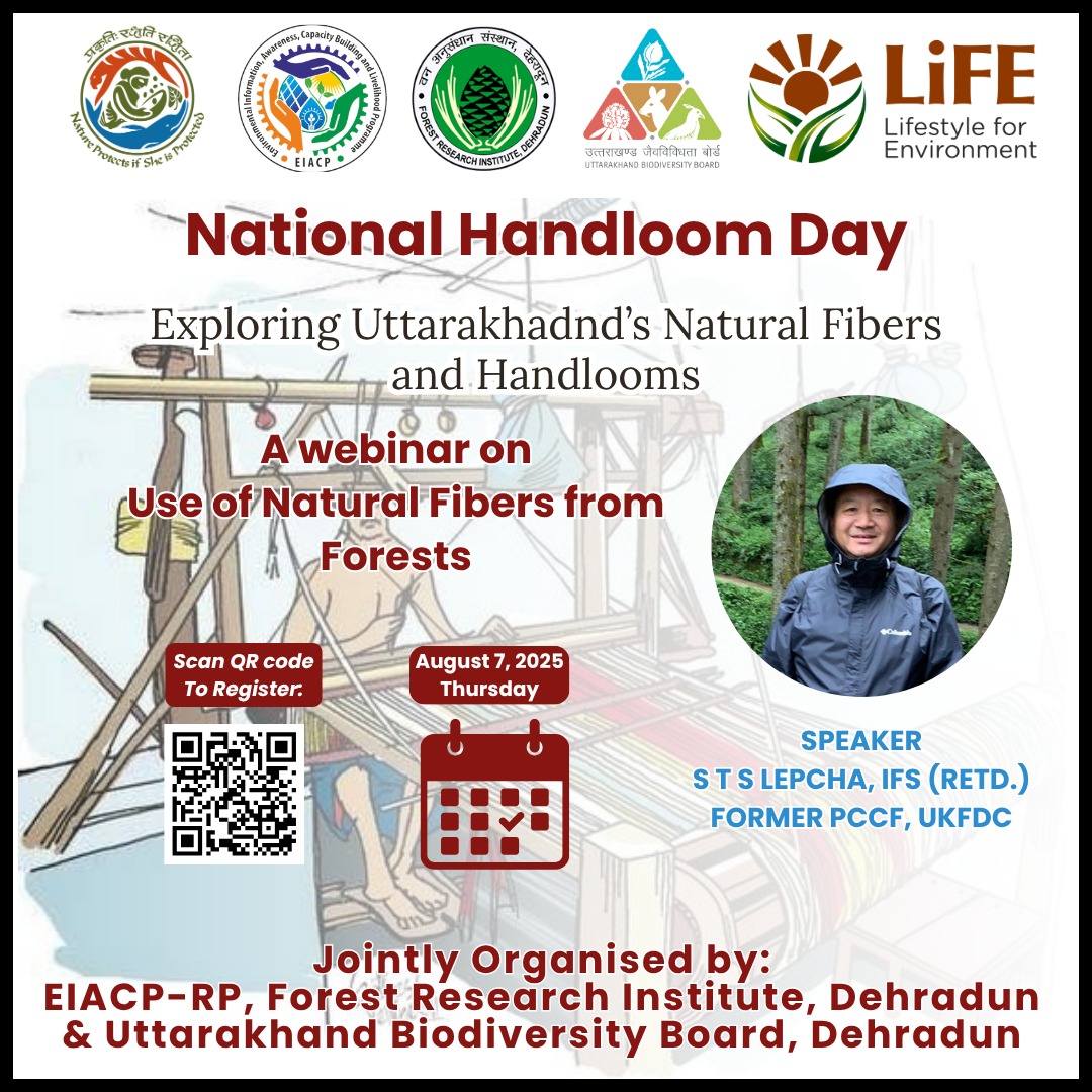 SbbUttarakhand's tweet photo. Join Our National Handloom Day Webinar On August 7th.

Event Details:
- Date: August 7, 2025 (Thursday)
- Time: 3:00 PM onwards
Join the Webinar:
https://t.co/Z1smJLozLm
 Registration Link - https://t.co/EiKs1MJOpy https://t.co/e0Pd7WxUOG