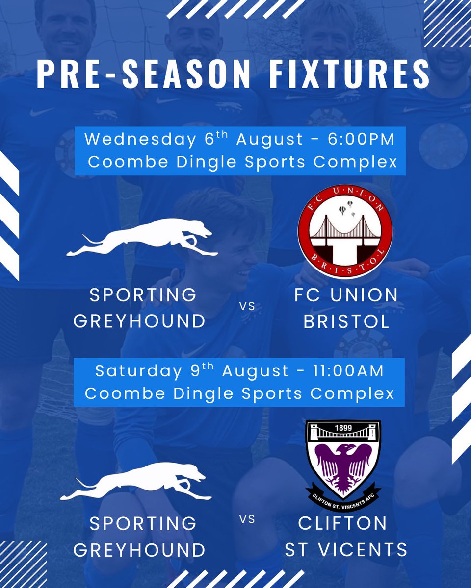 ⚽️FIXTURES THIS WEEK⚽️

Tonight the Hounds play FC Union down at Coombe Dingle in our first preseason fixture.

Then Saturday morning we face CSV, again at Coombe Dingle. 

Two good fixtures, should be a good test to see where the lads are at!