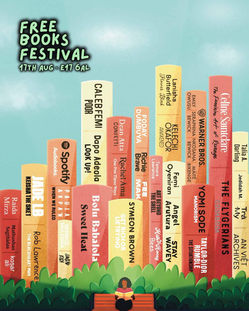 Sofia Akel (@sofiaakel) on Twitter photo PRESENTING: FREE BOOKS FESTIVAL 2025
We've got a crazy, jam-packed line-up for you that we've been working on for 8 months. Scroll the thread to see!
Where: Big Penny Social, E17 6AL
When: Sunday 17th August
Tickets: lu.ma/ncy2jns7
Brought to you by <a href="/BooksCampaign/">Free Books Campaign</a> 🧡 PRESENTING: FREE BOOKS FESTIVAL 2025
We've got a crazy, jam-packed line-up for you that we've been working on for 8 months. Scroll the thread to see!
Where: Big Penny Social, E17 6AL
When: Sunday 17th August
Tickets: lu.ma/ncy2jns7
Brought to you by <a href="/BooksCampaign/">Free Books Campaign</a> 🧡