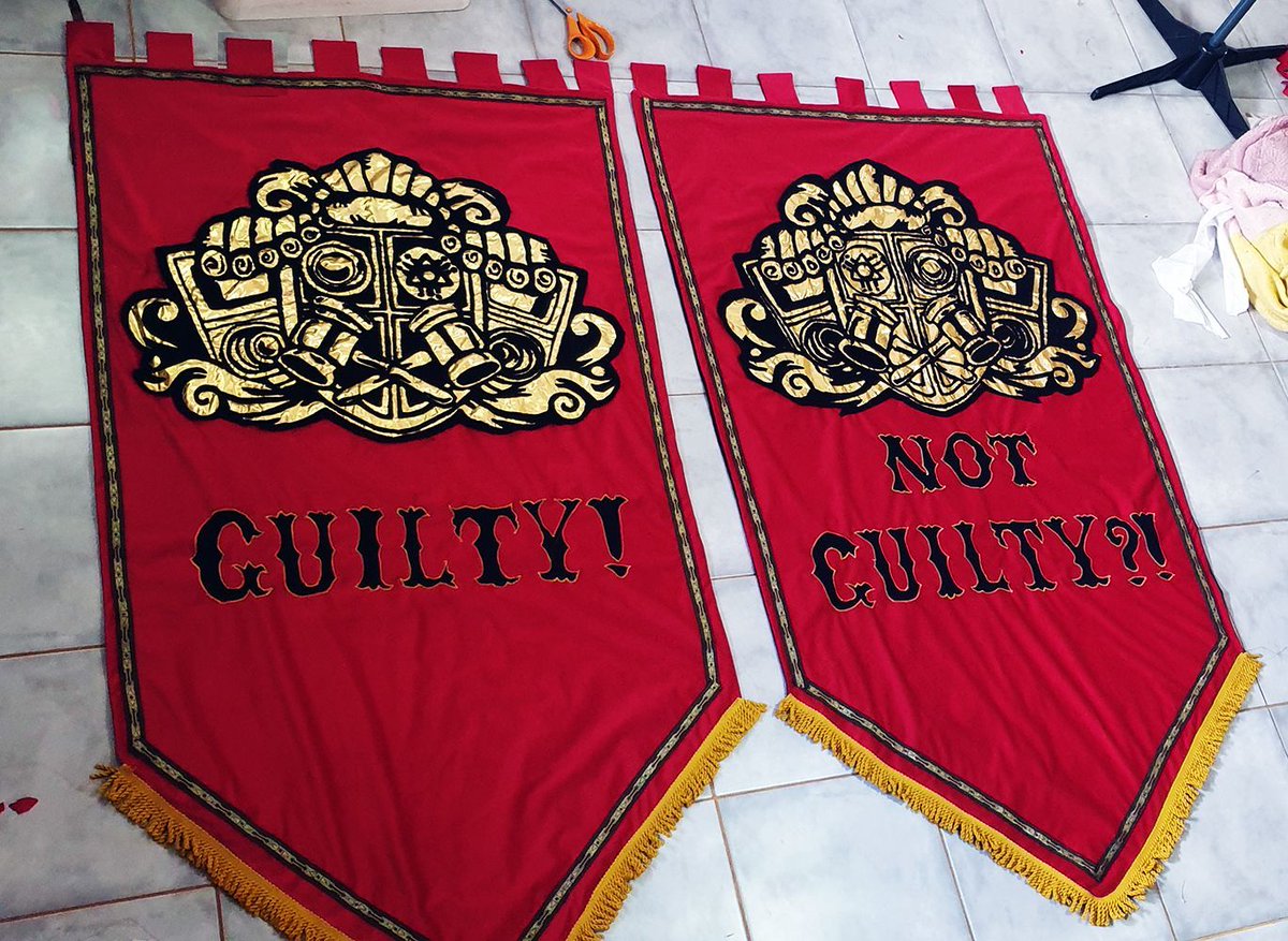 Please enjoy these large fabric banners I made for our venue the The Lawless Hall of Justice! at Boomtown festival! I'll be there- OH, right now ;) and you can bet your ass I am skanking my feet off! 
PEACE!

#festival #boomtown #ravedecor #decor #setdressing #banner