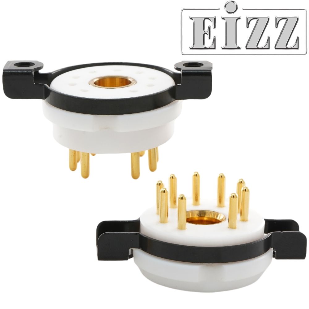 EIZZ EZ-1209A WE437 etc. 9 Pin Chassis Mount Valve Base, Teflon, Gold Plated, Ring Fixing

The EZ-1209A is specialist 9-pin Teflon valve base for the WE437, WE429, 8233, etc valve. It has gold-plated copper contacts and can be fitted from above or below

buff.ly/48dO9Gu