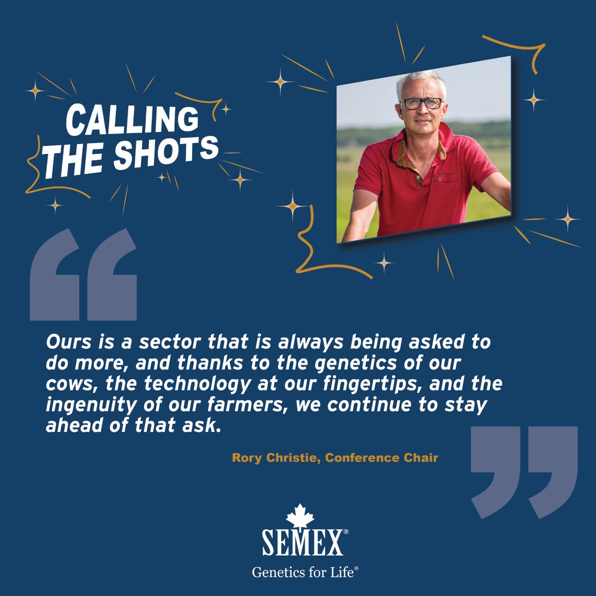 "The Semex Conference is a vital opportunity to come together, share the latest insights and expertise from industry leaders, and ensure UK dairy farmers remain confident in #CallingTheShots," Rory Christie, Conference Chair semex.formstack.com/forms/the_seme…   
#SemexConf26