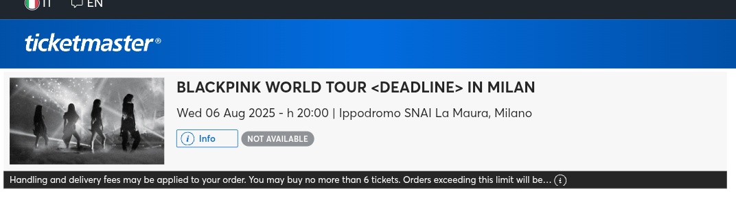 BP TOUR NEWS 🌐 (@bptournews) on Twitter photo .<a href="/BLACKPINK/">BLACKPINKOFFICIAL</a> has now SOLD OUT Ippodromo Snai la maura, Italy
⏩1st Kpop Act to Sell Out the venue
⏩BP & SKZ are the only Kpop Acts to sell out Stadium show in #Italy
⏩1st Female Group & Female Kpop Act to do so
⏩Est to be Highest Grossing show by Kpop Act in Italy's history .<a href="/BLACKPINK/">BLACKPINKOFFICIAL</a> has now SOLD OUT Ippodromo Snai la maura, Italy
⏩1st Kpop Act to Sell Out the venue
⏩BP & SKZ are the only Kpop Acts to sell out Stadium show in #Italy
⏩1st Female Group & Female Kpop Act to do so
⏩Est to be Highest Grossing show by Kpop Act in Italy's history