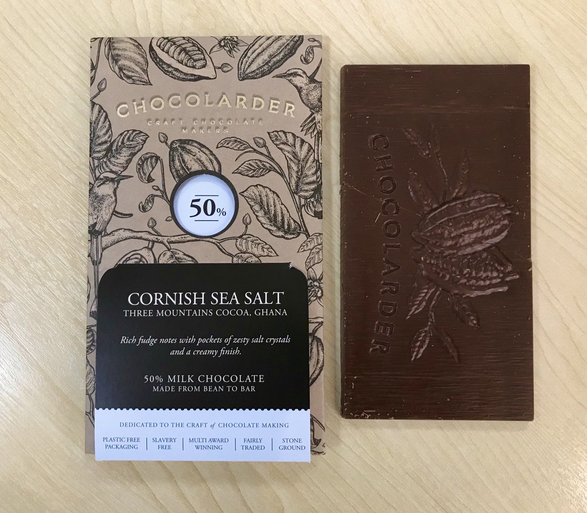 Andrew Baker (@ccandrewbaker) on Twitter photo An exceptionally fine dark milk from <a href="/chocolarder/">Chocolarder</a> who make beautiful chocolate in Falmouth in Cornwall - and now have a shop there so you can buy in person and compare tasting notes with the team An exceptionally fine dark milk from <a href="/chocolarder/">Chocolarder</a> who make beautiful chocolate in Falmouth in Cornwall - and now have a shop there so you can buy in person and compare tasting notes with the team