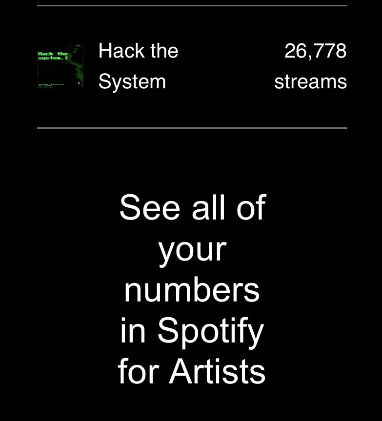 /Announcement 

_making poetry kinda cool again. 

26,000 streams and counting 🖤

Hack the System was a whisper, then a waveform, now a shared signal.

🙏 for listening—truly decoding the system with us. 

The resistance is #techpoetically.

🎧 Listen → lnk.to/HackTheSystem
