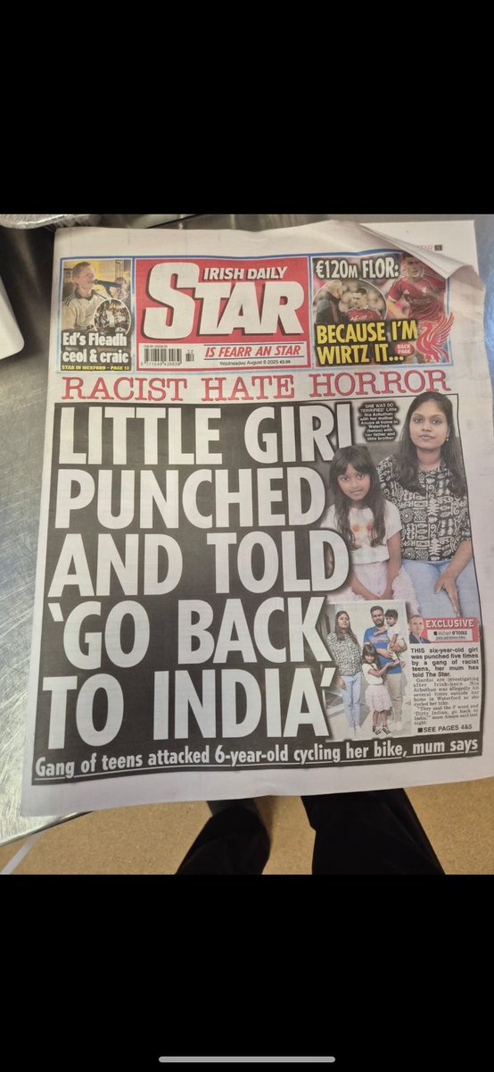 Céad Líne (@ceadlineeire) on Twitter photo Can anyone see any bruises?
I think Parnell Street was “racist hate horror”.
Lying Indians. Can anyone see any bruises?
I think Parnell Street was “racist hate horror”.
Lying Indians.