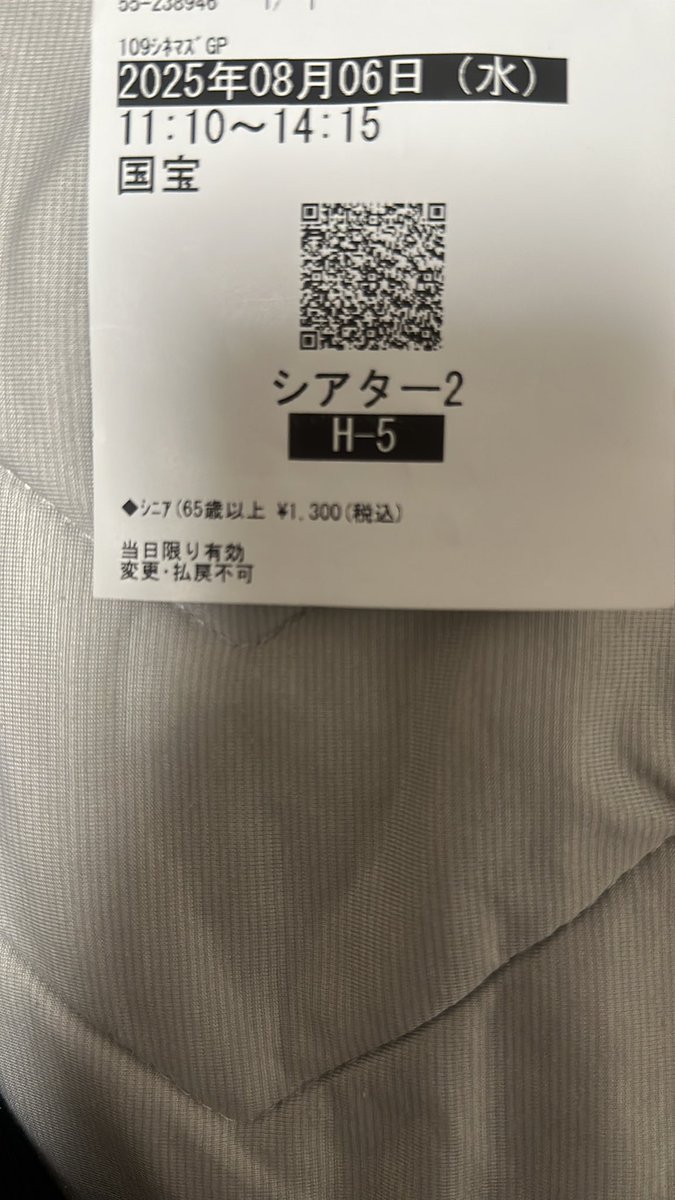 今日は国宝を見に行ってきました映像が綺麗で俳優の演技も鬼気迫るものがあり感動して帰ってきました