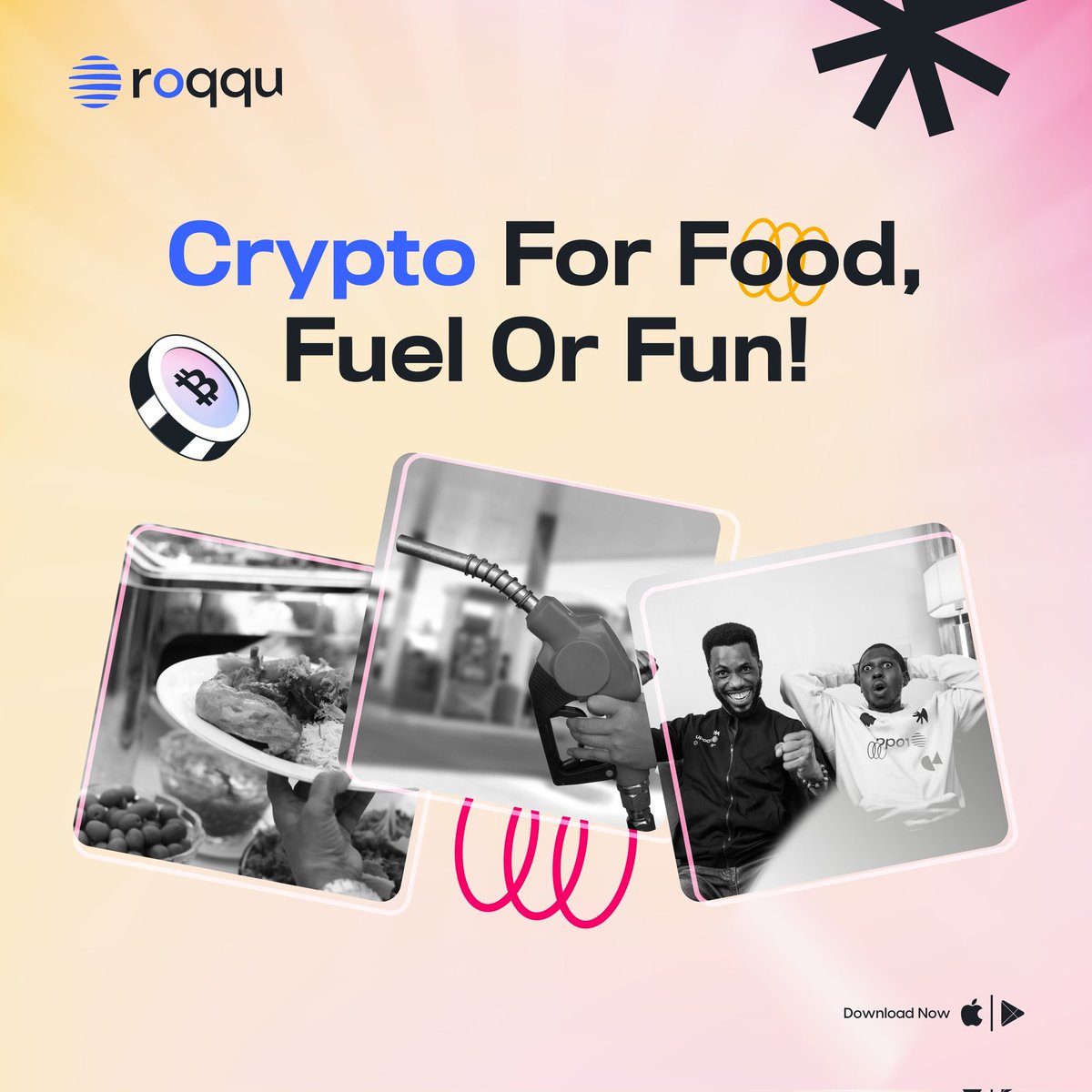 Ever imagined using Crypto for more than just trading?

Pay for Food 🍔, get Fuel ⛽, or have some real Fun all using your crypto!
No limits. No boundaries. Just freedom with your assets.

Start living the Crypto Life today <a href="/roqqupay/">Roqqu</a> 
Sign up using the referral code: Olajose007