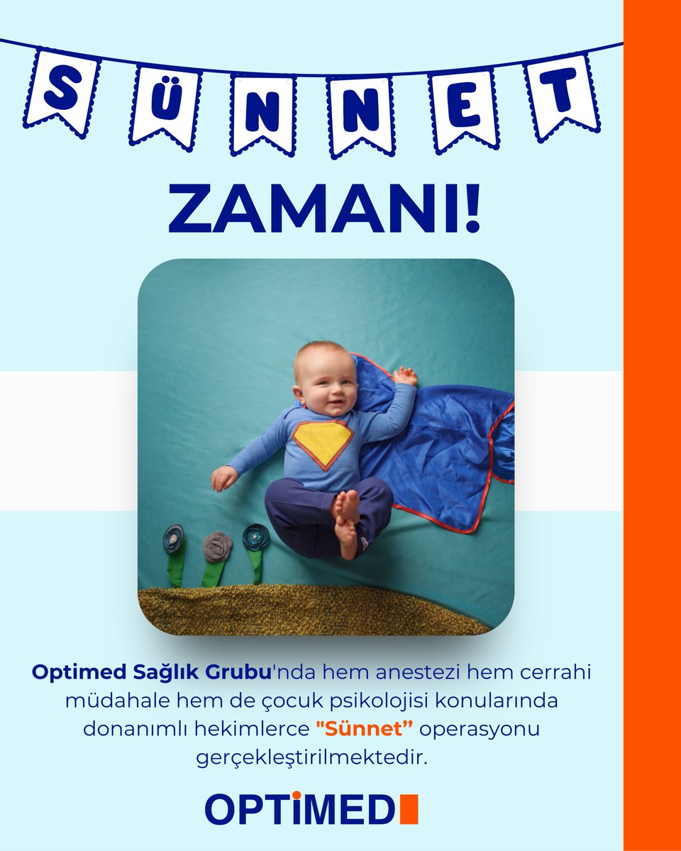 Optimed Sağlık Grubu’nda hem anestezi hem cerrahi müdahale hem de çocuk psikolojisi konularında donanımlı hekimlerce “sünnet” operasyonu gerçekleştirilmektedir.

#OptimedHastanesi #OptimedSağlıkGrubu #SağlığınızGüvende #ÇocukCerrahisi #Sünnet