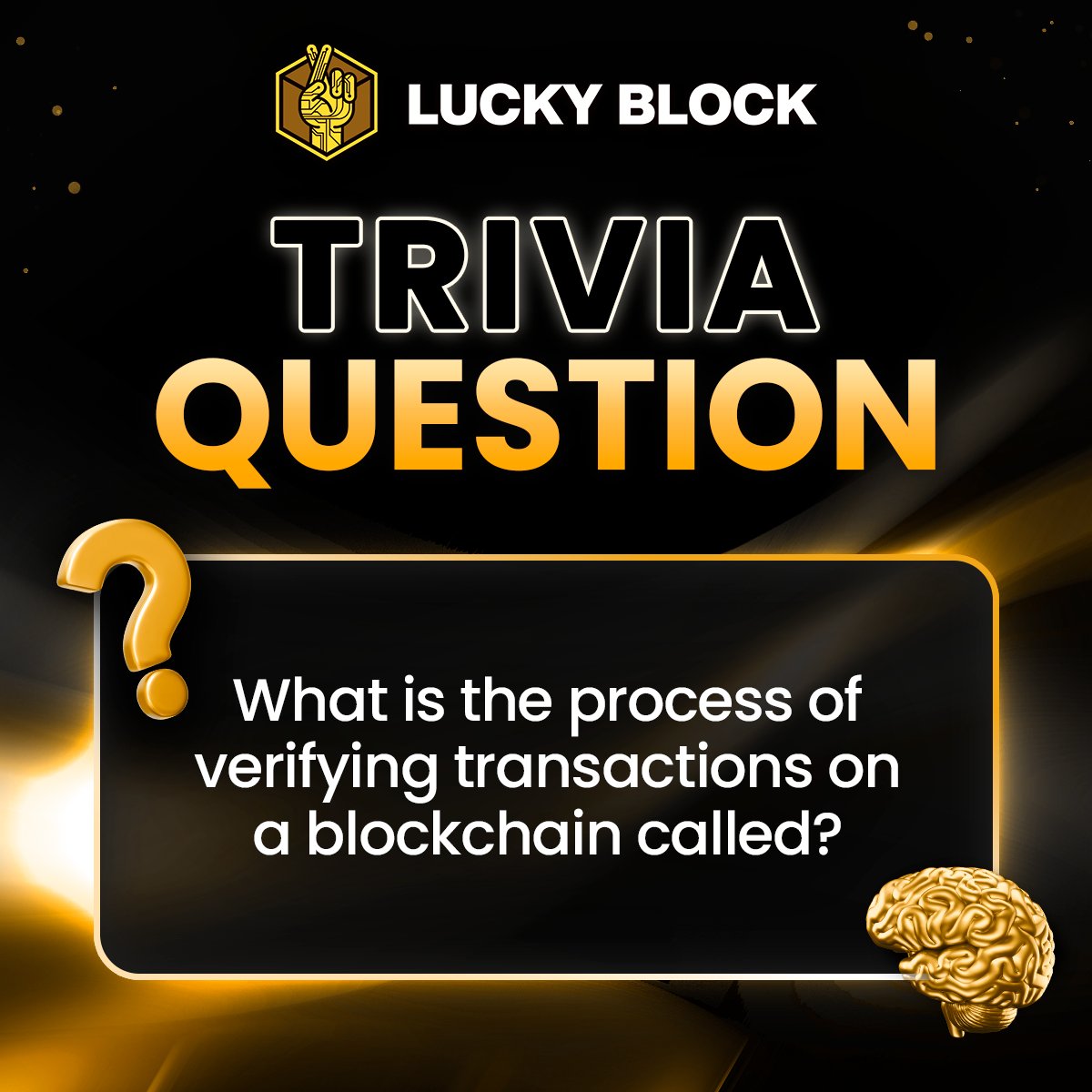 Lucky Block Casino (@_luckyblock) on Twitter photo 🎉 It’s Trivia Time, Lucky Blockers!
Think you’ve got what it takes to win? 🧠
We’re giving away a share of $100 to 5 lucky winners! 💰
Here’s how to enter:
1️⃣ Like & RT this post
2️⃣ Answer in the comments 💬
3️⃣ Tag a friend & follow <a href="/_luckyblock/">Lucky Block Casino</a> 📱
🏆 Winners with the correct 🎉 It’s Trivia Time, Lucky Blockers!
Think you’ve got what it takes to win? 🧠
We’re giving away a share of $100 to 5 lucky winners! 💰
Here’s how to enter:
1️⃣ Like & RT this post
2️⃣ Answer in the comments 💬
3️⃣ Tag a friend & follow <a href="/_luckyblock/">Lucky Block Casino</a> 📱
🏆 Winners with the correct