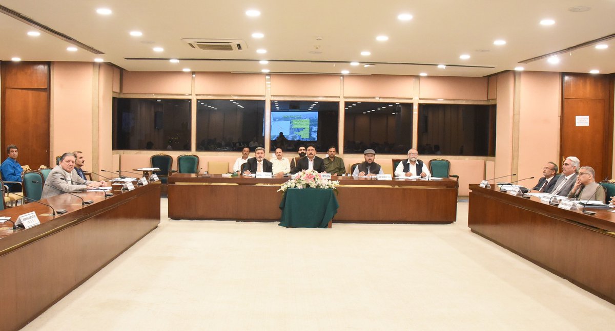The Sub-Committee-V of the Public Accounts Committee (PAC) met under the Convenorship of Muhammad Moin Aamer Pirzada, MNA at Parliament House, Islamabad today.       
 #NACommittee