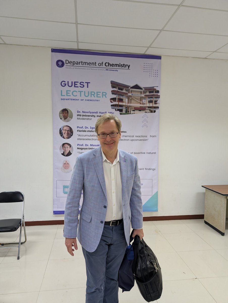 IAlabugin's tweet image. Big thanks to @hanifnovriyandi and everyone at @IPBogor for a wonderful day! Great to meet enthusiastic students and to share exciting research &amp;amp; career opportunities through the @ChemistryFsu graduate program!