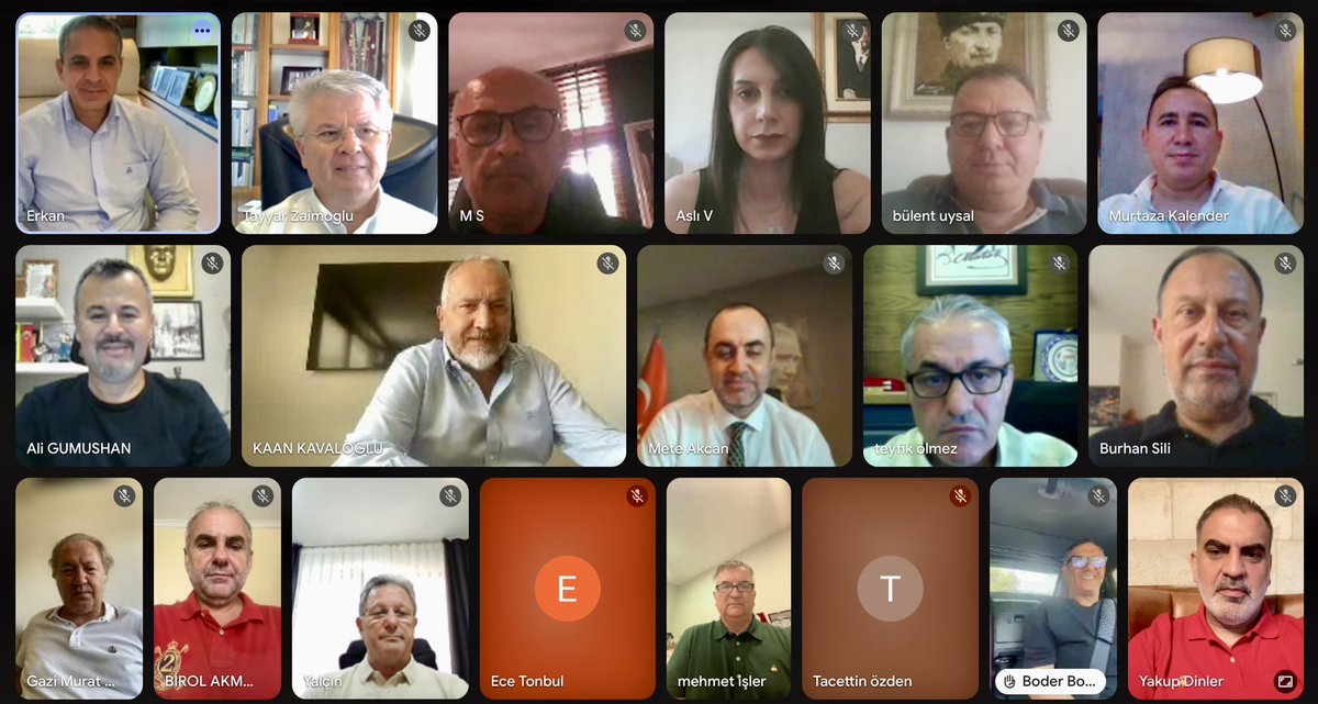 TUROFEDofficial's tweet photo. 🇹🇷🛎️ Türkiye Otelciler Federasyonu - TÜROFED’in 7. Dönem 26. Olağan Yönetim Kurulu Toplantısı, Yönetim Kurulu Başkanımız Sn. Erkan Yağcı Başkanlığında çevrimiçi ortamda gerçekleştirilmiştir.

@ERKAN_YAGCI @TUROFEDofficial #Türofed https://t.co/XSAb1WPr0V