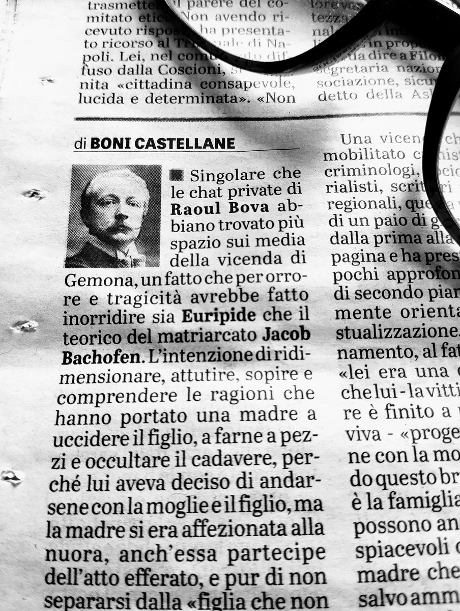 MicaelaTacconi (@micaelatacconi) on Twitter photo "Il male ha soltanto bisogno di un essere umano che per motivi misteriosi supera il confine, e la società, per quanto si sforzi, lo potrà accettare sempre e solo facendo ricorso all'eterna categoria del tragico". <a href="/boni_castellane/">Bonifacio Castellane</a> dissolve la narrativa etica dei media.
Capolavoro "Il male ha soltanto bisogno di un essere umano che per motivi misteriosi supera il confine, e la società, per quanto si sforzi, lo potrà accettare sempre e solo facendo ricorso all'eterna categoria del tragico". <a href="/boni_castellane/">Bonifacio Castellane</a> dissolve la narrativa etica dei media.
Capolavoro