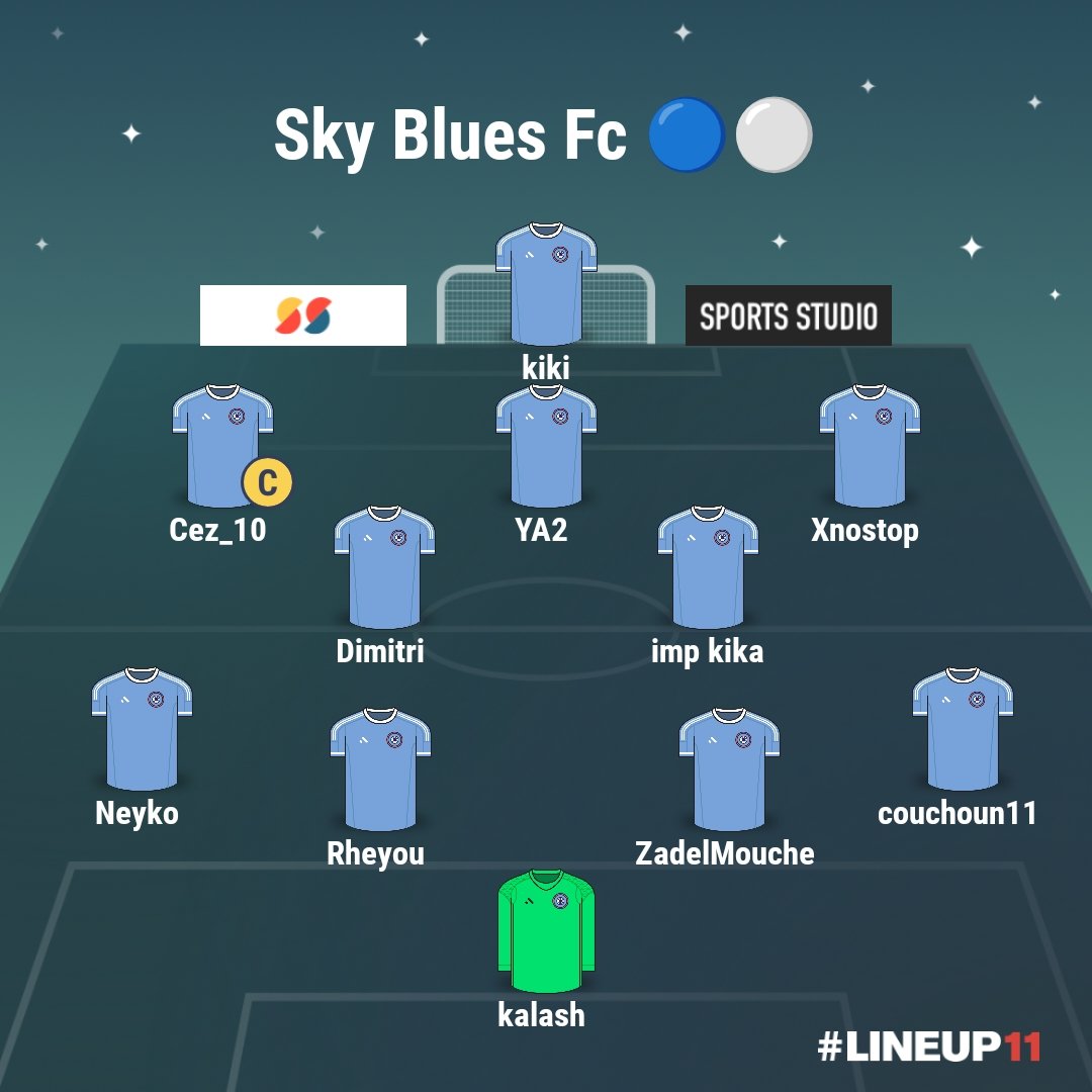 L’équipe de ce soir pour le tournoi VFT :
Prêts à tout donner et à viser la victoire ! 💪🔥
Faisons parler notre force collective sur le terrain ! 🔵⚪