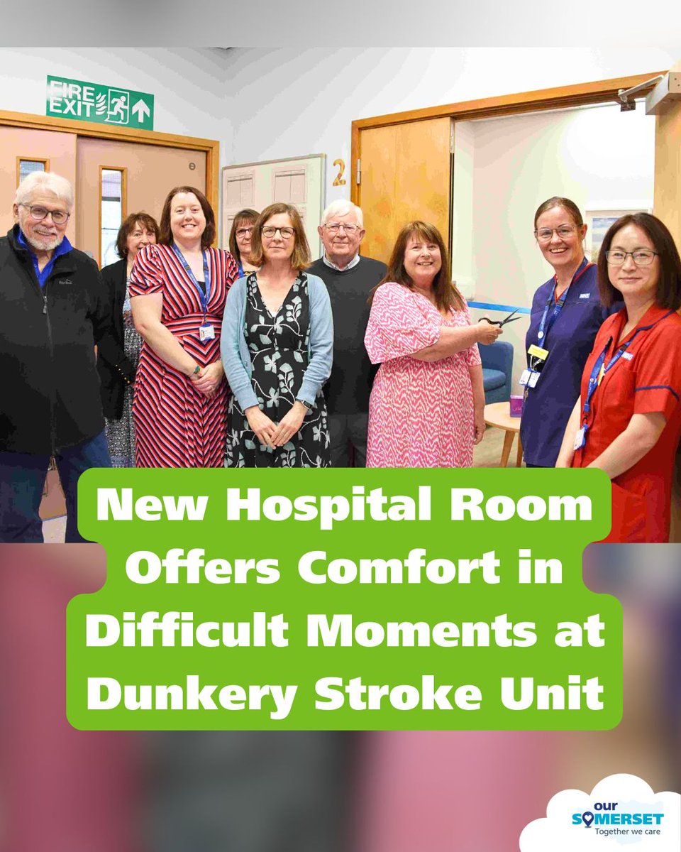 🌻 A big thank you to Mandy Brightman and the community. Together, they raised £5,500 to create a beautiful relatives’ room on Musgrove Park Hospital’s Dunkery stroke unit as a lasting tribute to Mandy’s mum.

👉 More good news stories from Somerset: bit.ly/SomersetICSNews

#NHS