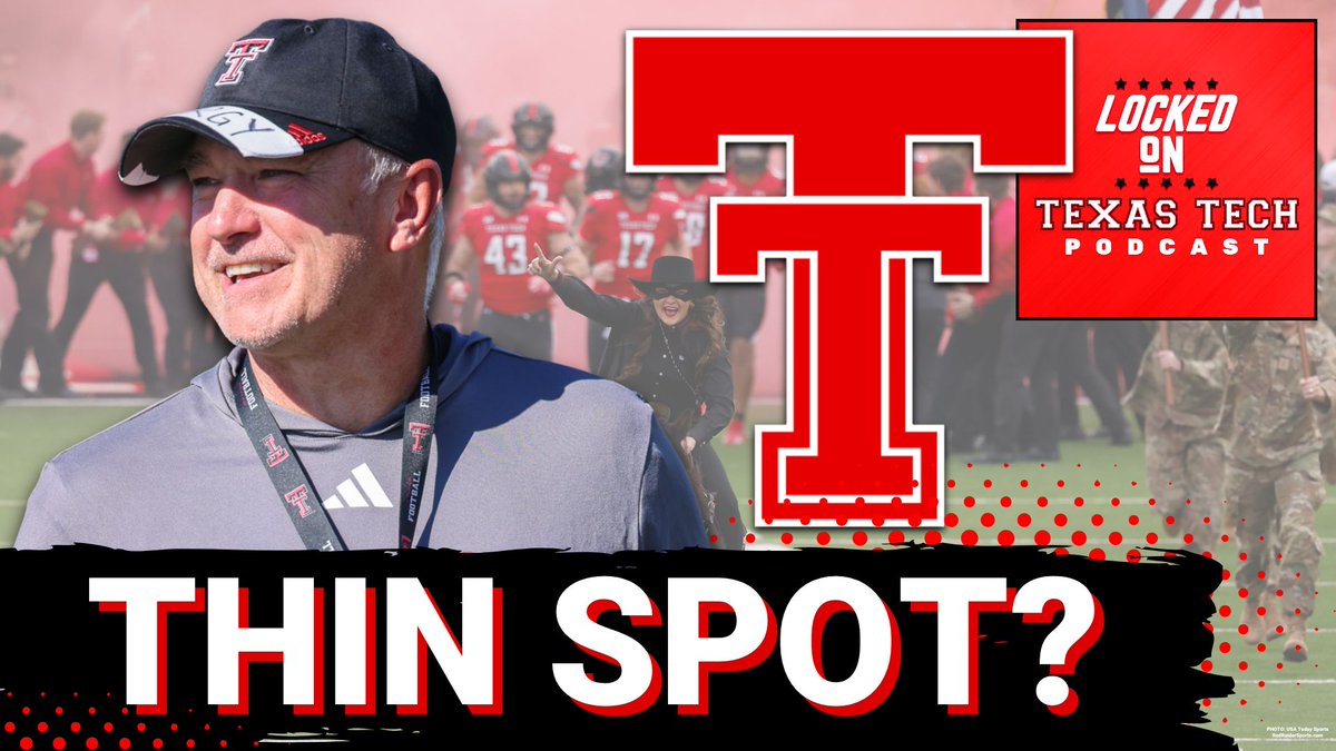 Today on Locked On #TexasTech:

- the missing starter
- thinnest group?
- tourney expansion

#GunsUp 

📺YouTube: youtu.be/567EaI8YSQQ
📻Apple: shorturl.at/efrw7 
📻Spotify: shorturl.at/mw124