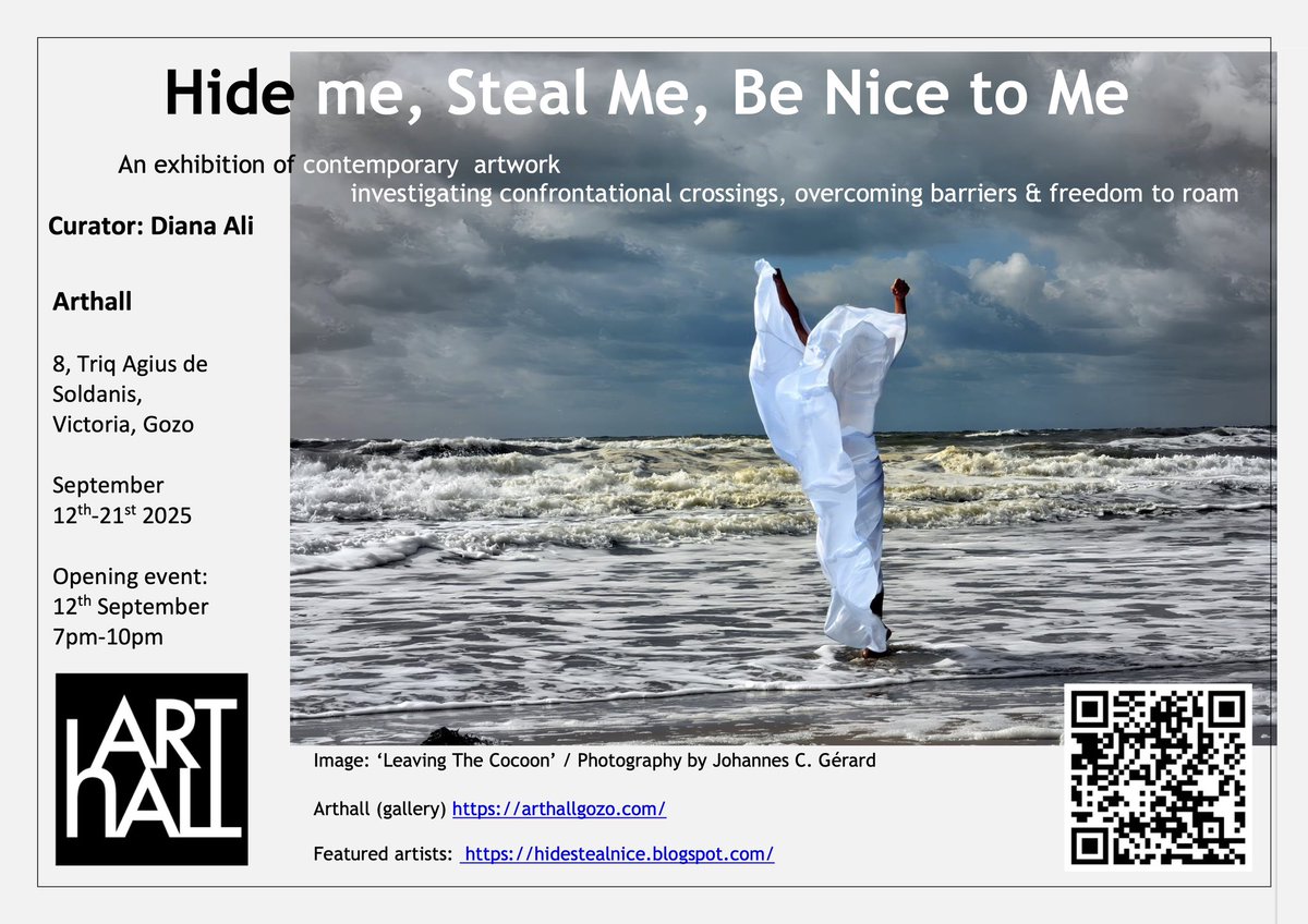 Very excited to be curating in Malta, September 2025!
@arthallgozo

Find out more: hidestealnice.blogspot.com