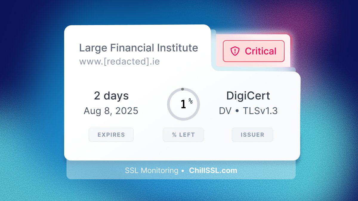 Chill SSL tweet media