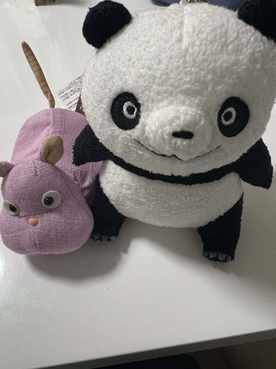 blue__184's tweet photo. 本日の戦利品😊
���ンちゃんと目が合った瞬間連れて帰らなきゃとうちの子に🐼
やっと和風坊ねずみに出会えた🐭 https://t.co/AgEw1sWOZo