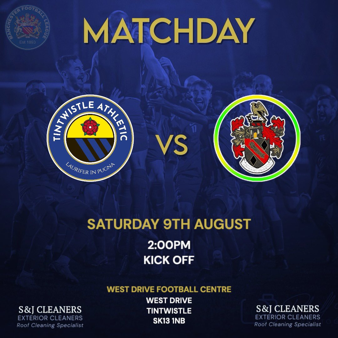 Tintwistle Athletic First Team (@tafc_firsts) on Twitter photo ๐๐๐ฑ๐ญ ๐๐ฉ:
Quick turn around from last nights 1-0 victory, as we now turn to Saturdays second home fixture of the season with August being a very busy schedule.
๐ <a href="/AthertonTownFC/">Atherton Town F.C.</a>
๐๏ธ West Drive - SK13 1NB
๐
09/08/25
โฐ 2PM Kick Off
๐๏ธ FREE ENTRY
#JoinTheJourney ๐ตโซ๏ธ ๐๐๐ฑ๐ญ ๐๐ฉ:
Quick turn around from last nights 1-0 victory, as we now turn to Saturdays second home fixture of the season with August being a very busy schedule.
๐ <a href="/AthertonTownFC/">Atherton Town F.C.</a>
๐๏ธ West Drive - SK13 1NB
๐
09/08/25
โฐ 2PM Kick Off
๐๏ธ FREE ENTRY
#JoinTheJourney ๐ตโซ๏ธ