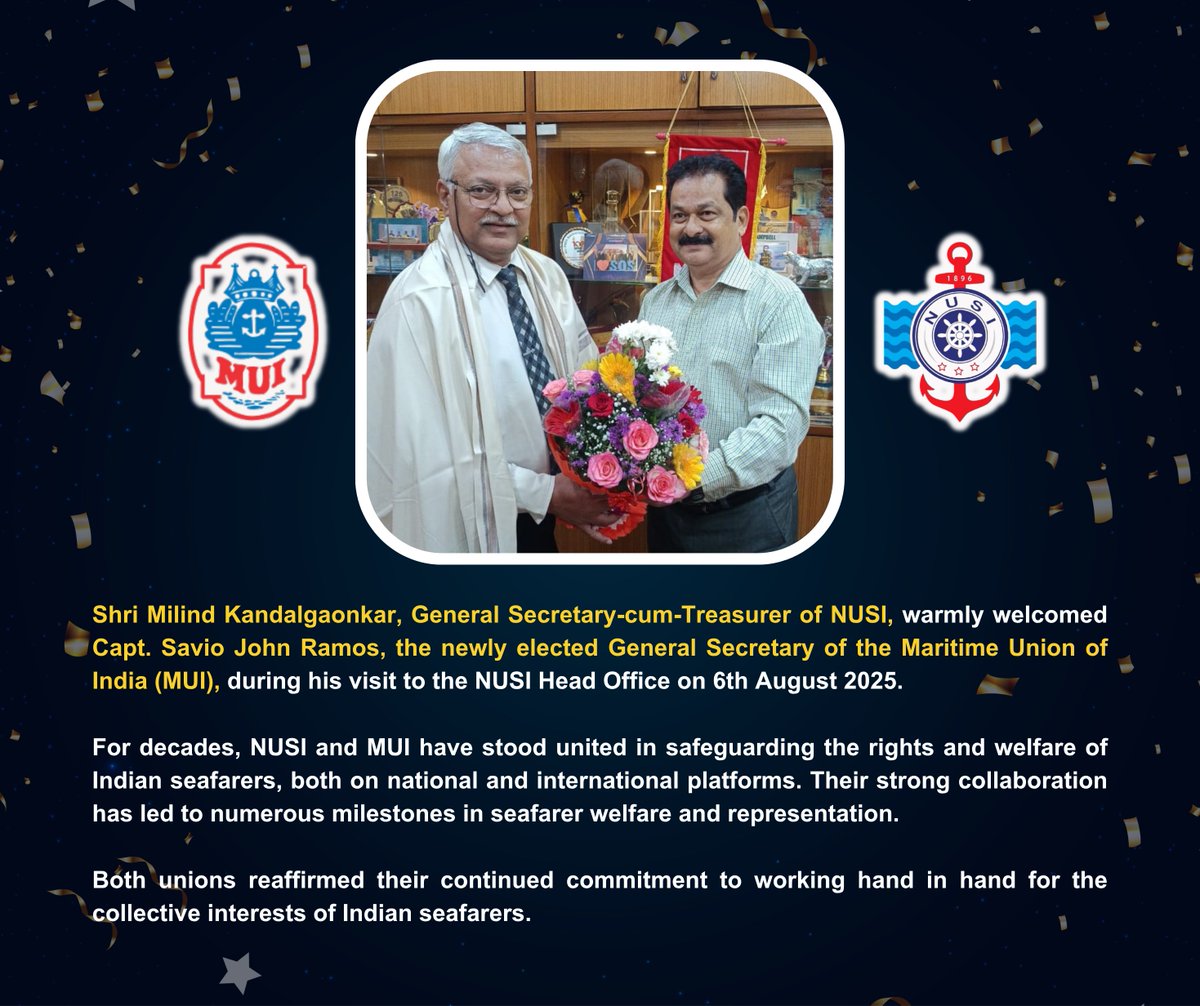 National Union of Seafarers of India (NUSI) (@nusiunion) on Twitter photo 