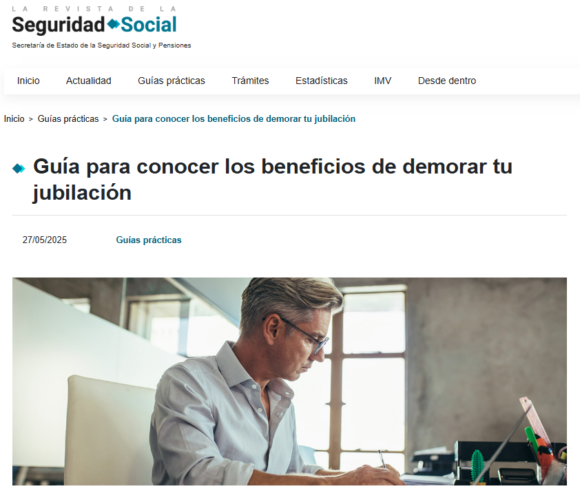 #Sabíasque
La Seguridad Social ofrece ciertos incentivos a las personas que quieran demorar su jubilación. Te explicamos las principales ventajas y las opciones que tienes si optas por alargar tu vida laboral.
Consulta esta Guía para ➕info:
revista.seg-social.es/-/20220321-gui…