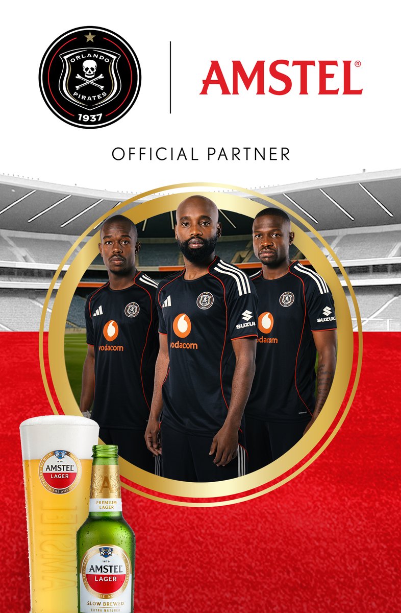 @HEINEKENBeverages (@heinekenbevs) on Twitter photo Today, 6 August 2025, a new chapter in South African football began as <a href="/orlandopirates/">Orlando Pirates</a> unveiled <a href="/AmstelSA/">Amstel South Africa</a> as its new official beer partner, signalling a refreshing shift in taste, tone, and tradition for the game.
The merging of two icons of South African culture sees Pirates Today, 6 August 2025, a new chapter in South African football began as <a href="/orlandopirates/">Orlando Pirates</a> unveiled <a href="/AmstelSA/">Amstel South Africa</a> as its new official beer partner, signalling a refreshing shift in taste, tone, and tradition for the game.
The merging of two icons of South African culture sees Pirates