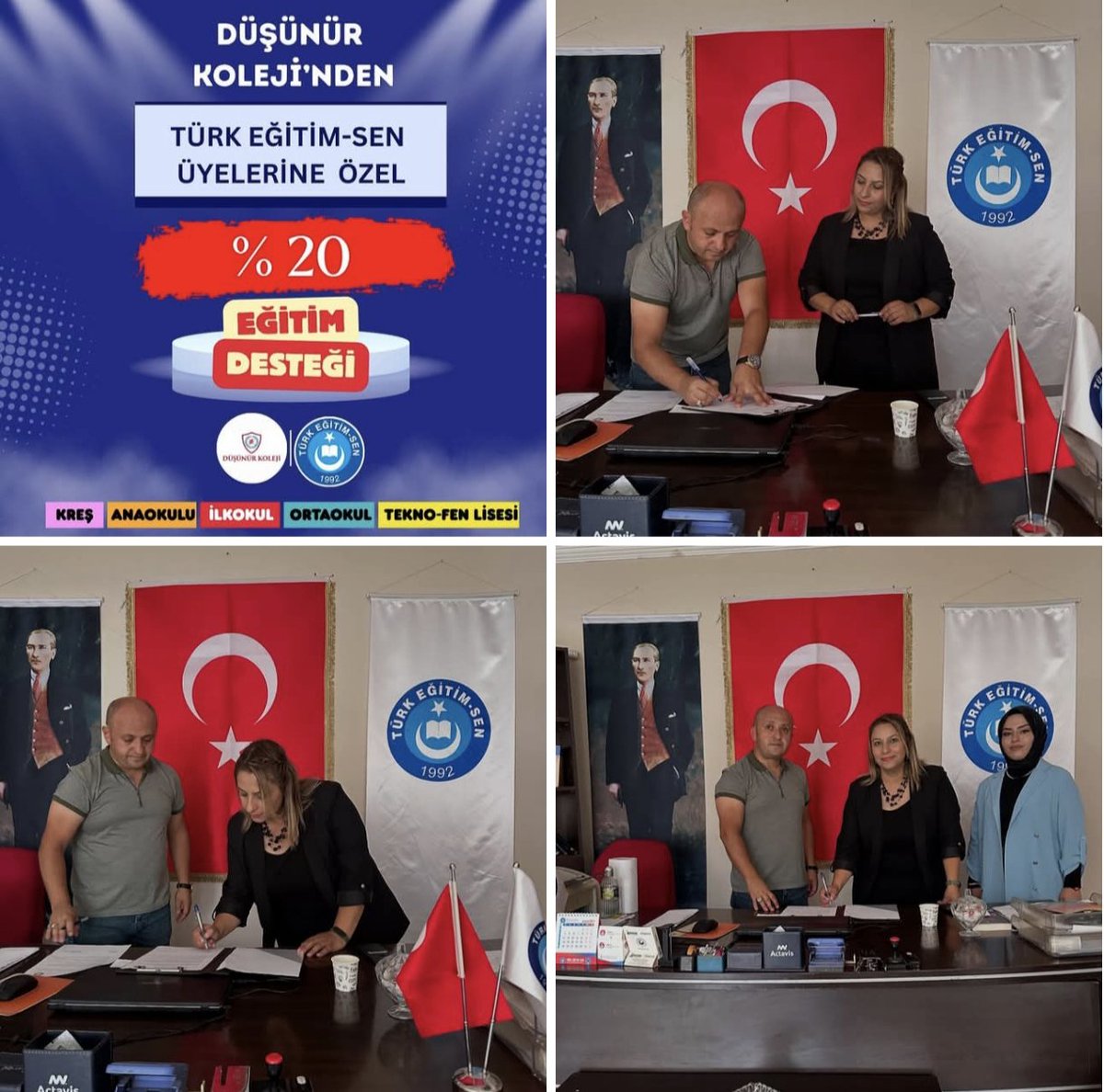 Tatvan Düşünür Koleji ile %20 indirim anlaşması imzaladık tüm üyelerimize hayırlı olsun.