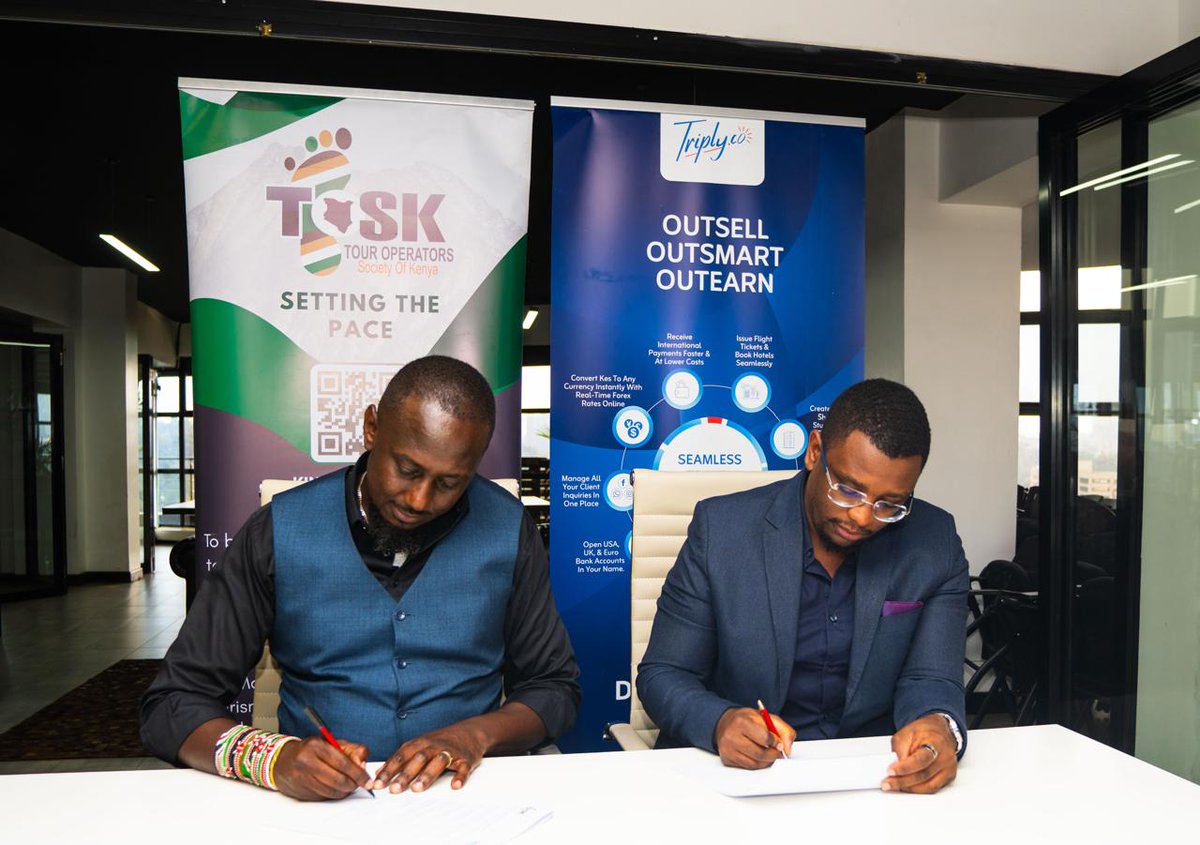 ToskKenya's tweet image. @ToskKenya has partnered with @TriplyCo through an MOU signed on 5th Aug 2025 to boost digital adoption in Kenya’s tour sector. @ToskKenya members will access tools for bookings, payments &amp;amp; online growth. A big leap toward tech-driven tourism!

#TOSK #Triply #DigitalTourism