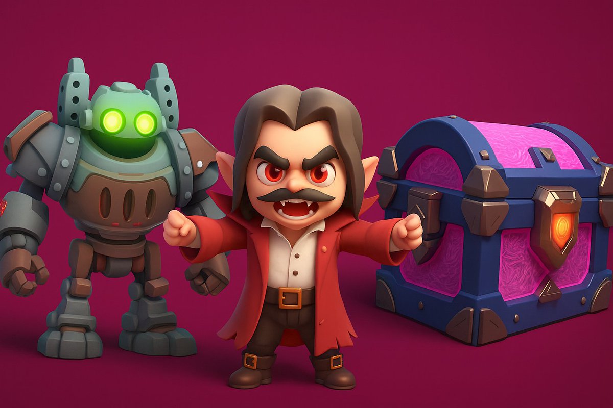 DanemarkBP (@danemarkbp) on Twitter photo ๐ GIVEAWAY! ๐
Iโm picking 5 random winners โ and each will get:
๐งโโ๏ธ 4 Vampires
๐ค 4 Tabletrons
๐ 4 Epic Chests
How to enter:
โ
Like
๐ Retweet
๐ฌ Comment your WebAuth name + tag 2 friends
โฐ Winners announced Monday โ donโt miss out! ๐
Game: CoinRoyale.online
Build on ๐ GIVEAWAY! ๐
Iโm picking 5 random winners โ and each will get:
๐งโโ๏ธ 4 Vampires
๐ค 4 Tabletrons
๐ 4 Epic Chests
How to enter:
โ
Like
๐ Retweet
๐ฌ Comment your WebAuth name + tag 2 friends
โฐ Winners announced Monday โ donโt miss out! ๐
Game: CoinRoyale.online
Build on