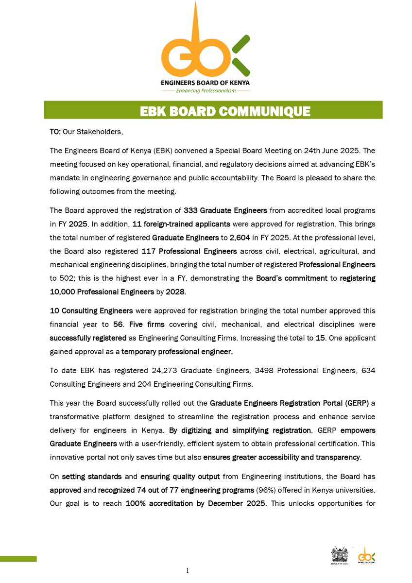 Engineers Board of Kenya tweet media