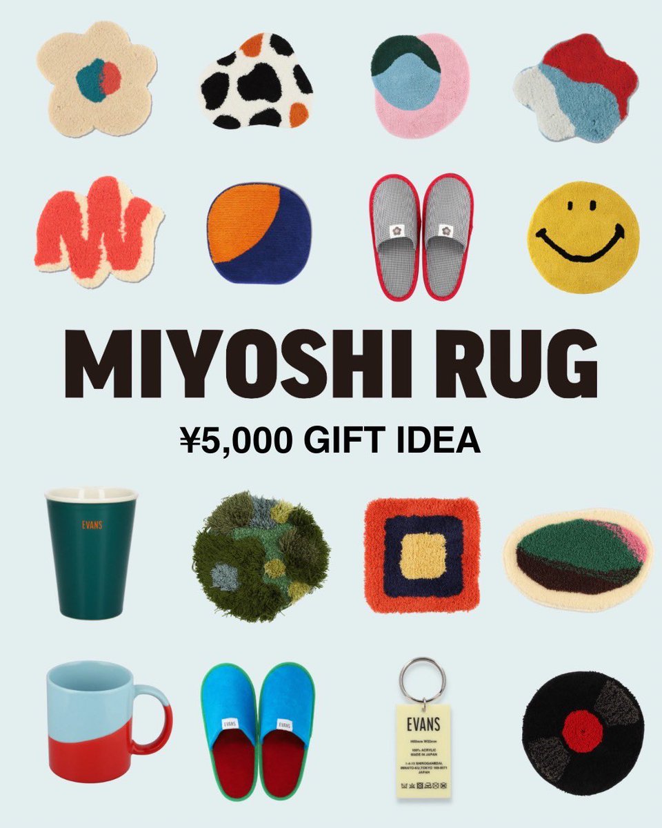 MIYOSHI RUG / EVANS on X: 