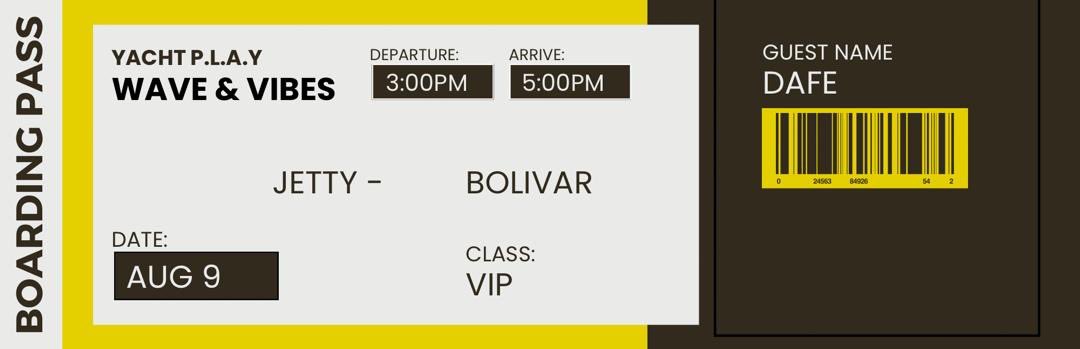 I just got my ticket for this yacht party🥂  see ya