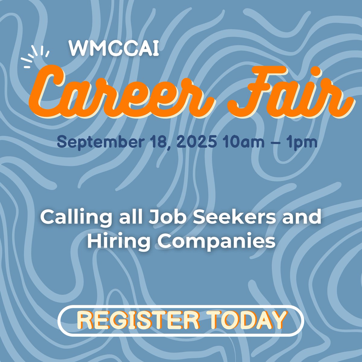 💼 WMCCAI Career Fair
📅 Sept 18 | 🕙 10AM–1PM
📍 Silver Spring Civic Building
🎟️ FREE for job seekers!

🔹 Employers: Showcase your openings &amp; connect with top talent
🔹 Job Seekers: Explore careers in community associations

👉 Sign up: ow.ly/G4OV50WAmXS