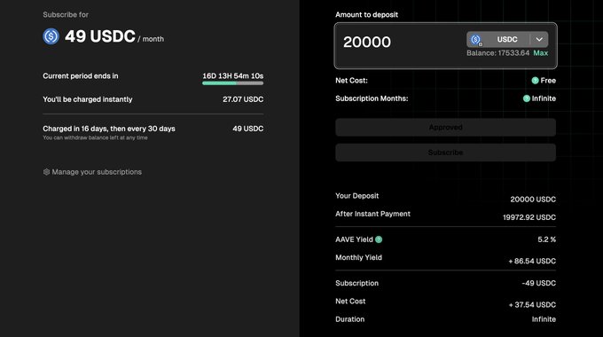 DefiLlama Pro 订阅结账界面