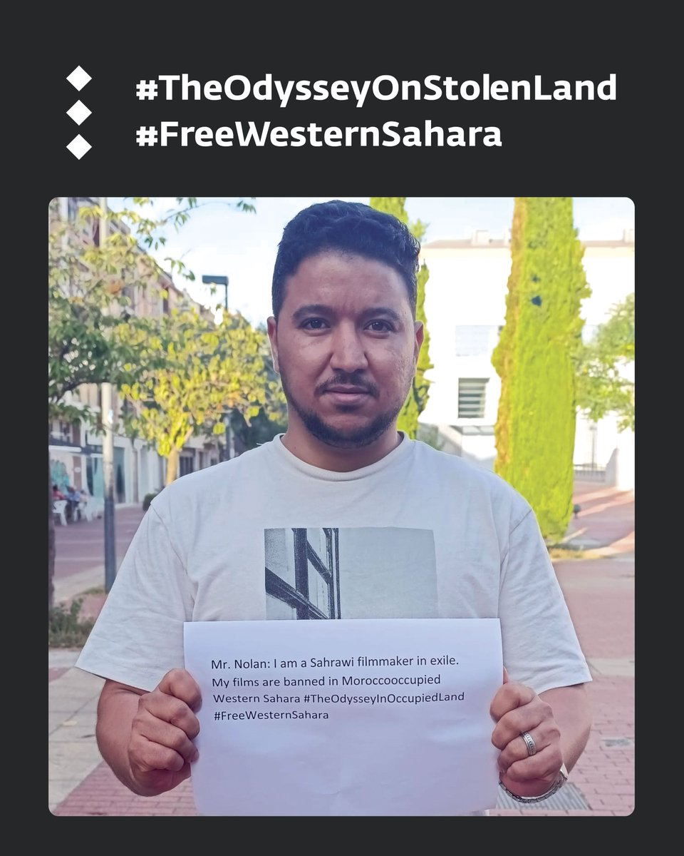 Ahmed Mohamed Lamin (Cineasta)
#TheOdysseyOnStolenLand
#FreeWesternSahara
