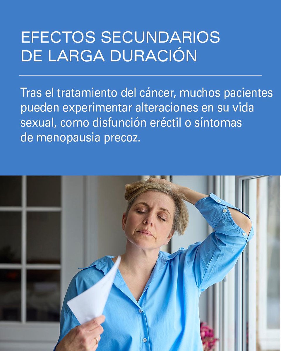 La disfunción sexual es un efecto secundario frecuente tras algunos tratamientos oncológicos, como la cirugía de próstata o la menopausia precoz.
Hablarlo con tu especialista puede marcar la diferencia.

mdandersonhospiten.es/el-cancer/vivi…

#SaludSexual #EfectosSecundarios