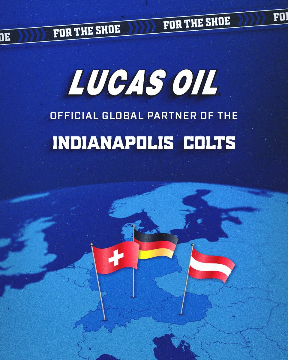 Indianapolis Colts (@colts) on Twitter photo Going Global.
<a href="/Lucas_Oil/">Lucas Oil Products</a> is now the official Global Partner of the Indianapolis Colts. Going Global.
<a href="/Lucas_Oil/">Lucas Oil Products</a> is now the official Global Partner of the Indianapolis Colts.