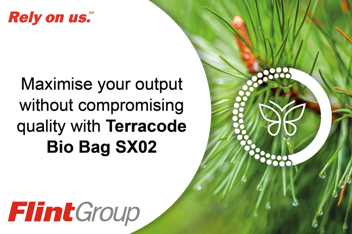 Maximise your output without compromising quality.

TerraCode Bio Bag SX02 supports speeds up to 600 m/min with low misting and minimal maintenance – built for industrial packaging.

🔗 Learn more:flintgrp.pulse.ly/eqfujmlnup

#FlintGroup #PackagingSolutions #PaperPackaging #RelyOnUs
