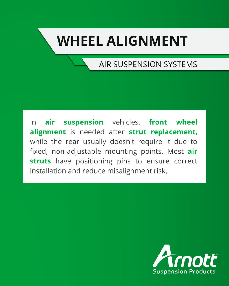 ArnottAir's tweet image. 🚗 #WheelAlignment: #AirSuspension vs. #CoilSuspension — What’s the Difference?

Think wheel alignment is the same for every suspension type and vehicle model? Think again.

Subscribe to our newsletter for more #SuspensionTips:
hubs.la/Q03Bvc2j0