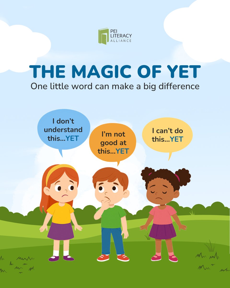 At PEI Literacy Alliance, we encourage children to embrace mistakes and celebrate effort as part of the learning journey.

Explore more ways to support a growth mindset at home: peiliteracy.ca/social-emotion…