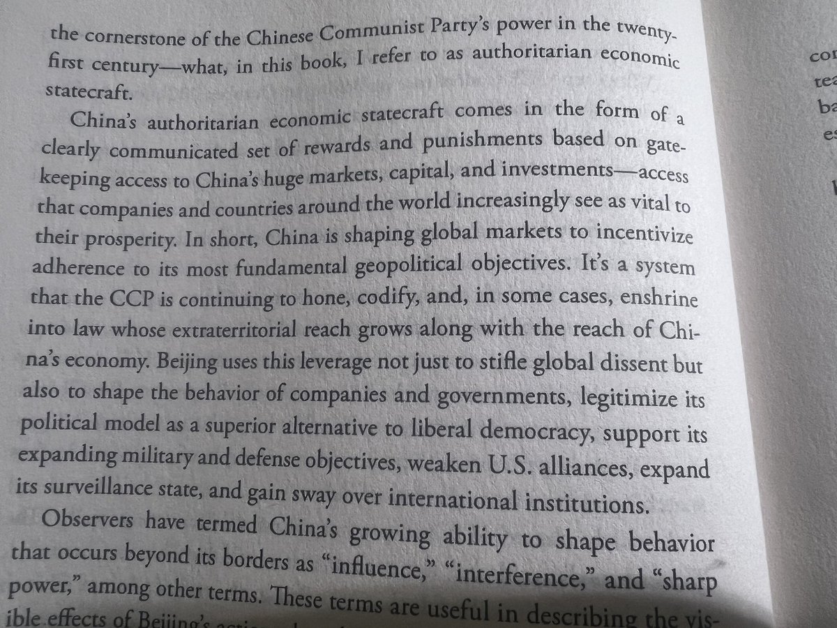 This paragraph from Bethany Allen’s brilliant book ‘Beijing Rules’ perfectly captures the trap that the Albanese Government has fallen for, 🪝 line and sinker. When you have the PM echoing #CCP talking points Australia, we have much to be concerned about