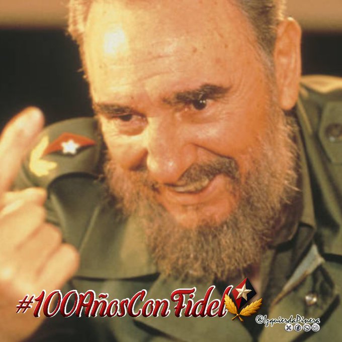 Erick Sanchez 🇨🇺 (@esanchezcub) on Twitter photo 🌵🇨🇺
99 sonrisas que regaló y pronto... ¡100 recuerdos que lo mantendrán vivo!
#FidelPorSiempre
#100AñosConFidel #ClaridadTunera <a href="/DiazCanelB/">Miguel Díaz-Canel Bermúdez</a> #Cuba 🌵🇨🇺
99 sonrisas que regaló y pronto... ¡100 recuerdos que lo mantendrán vivo!
#FidelPorSiempre
#100AñosConFidel #ClaridadTunera <a href="/DiazCanelB/">Miguel Díaz-Canel Bermúdez</a> #Cuba