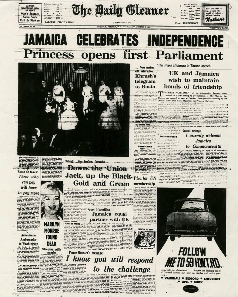 We wish a happy Independence Day to all Jamaicans on this 63rd anniversary of independence from British Colonial rule.